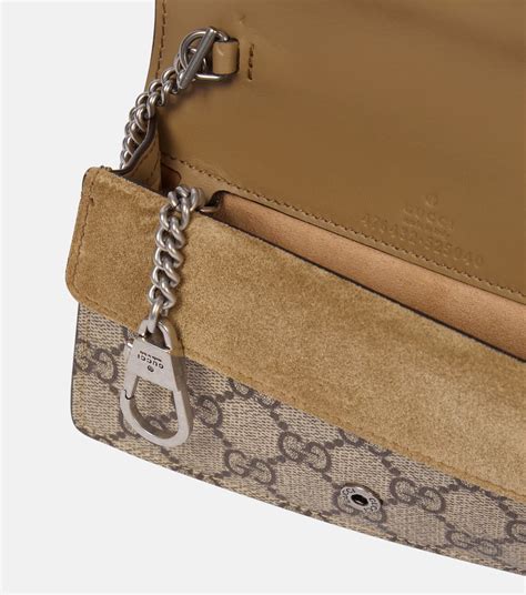 gucci dionysus tan suede|GUCCI Dionysus mini printed coated.